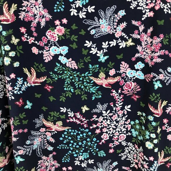 Cameo Appearance Floral Layered Top Women's Plus Size 1X Scoop Neck Keyhole - Picture 3 of 12